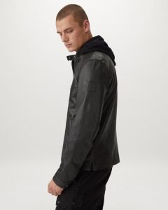 Men's Raceway Leather Jacket - Image 4