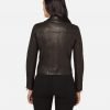 Badly Women Biker Leather Jacket - Image 3