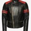 Brad Vintage Moto Racer Leather Jacket - Image 7
