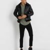 Brave Black Shearling Leather Jacket - Image 2