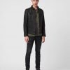 Drew Black Racer Leather Jacket - Image 2