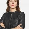 Emma Black Racer Jacket - Image 4
