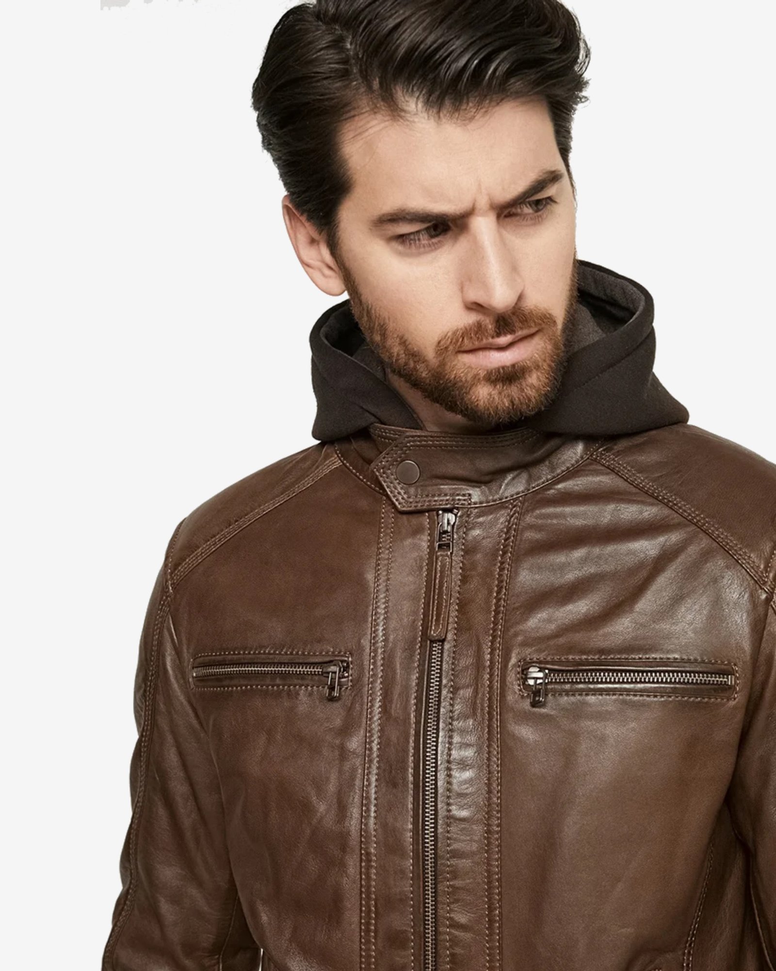 Eric Brown Hooded Leather Jacket-05