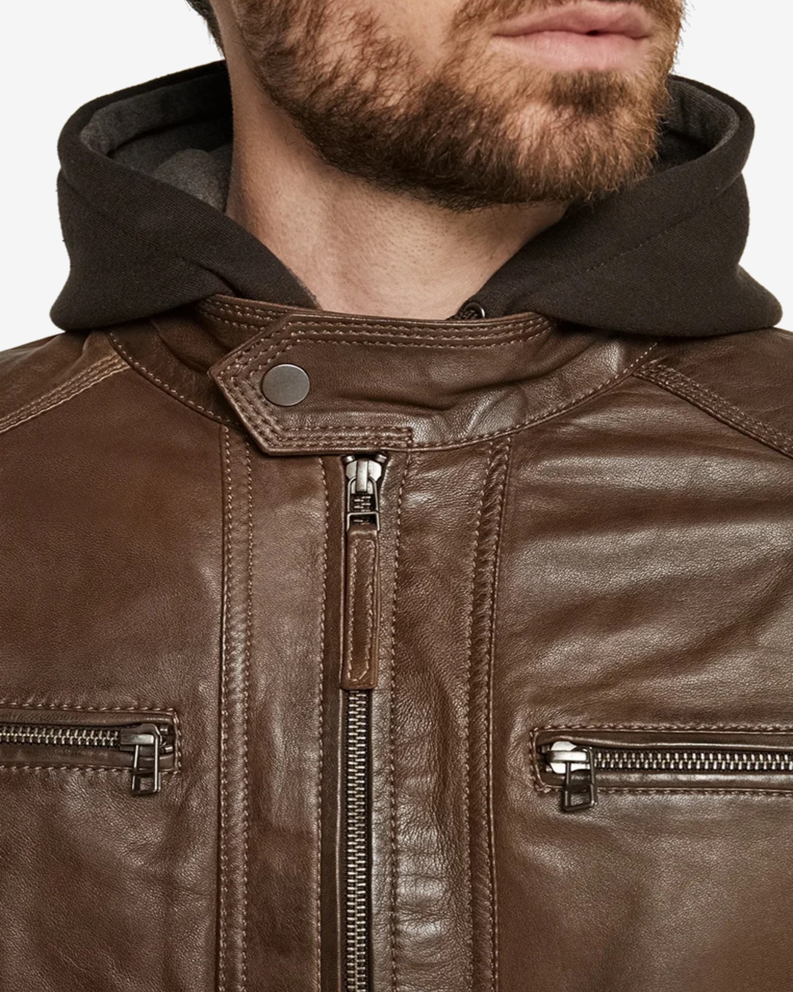 Eric Brown Hooded Leather Jacket-06