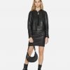 Flawn Womens Racer Leather Jacket - Image 3