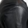 Flight Black Bomber Leather Jacket - Image 5