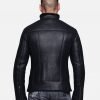 John Black Shearling Leather Jacket - Image 2