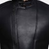 John Black Shearling Leather Jacket - Image 5