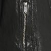 Lena Womens Jet Black Biker Leather Jacket - Image 6