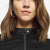 Melisa Womens Black Racer Leather Jacket - Image 5
