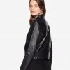 Michael Black Racer Leather Jacket - Image 3