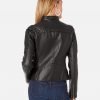 Mya Moto Racer Black Leather Jacket - Image 2