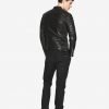 GLADIATOR PYTON Black Biker Leather Jacket - Image 3