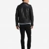 Rocky Mens Black Biker Leather Jacket - Image 3