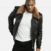 Sand Detachable Shearling Collared Leather Jacket - Image 4