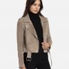 Sand Stoner Women Suede Moto Jacket - Image 2
