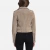 Sand Stoner Women Suede Moto Jacket - Image 4