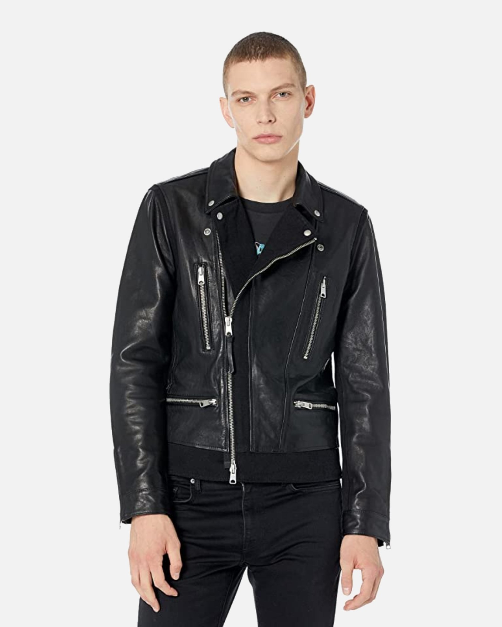 Staro Men Biker Leather Jacket