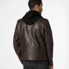Jaxson Hooded Moto Jacket - Image 3