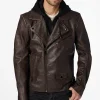 Jaxson Hooded Moto Jacket - Image 2