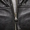 Men's Black Real Leather Cafe Racer Biker Jacket: Thornbury - Image 5